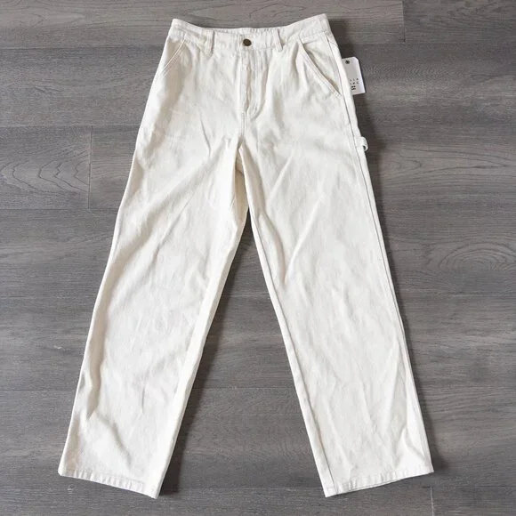 NEW Billabong Collet Carpenter Denim in Cream, Size 27 - Picture 5 of 11